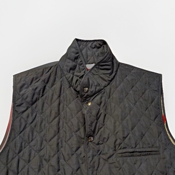 Isaia Men’s Vest L (EU 52) Quilted Puffer Blue, Lining, Extralight Aqua, Italy - Picture 2 of 12